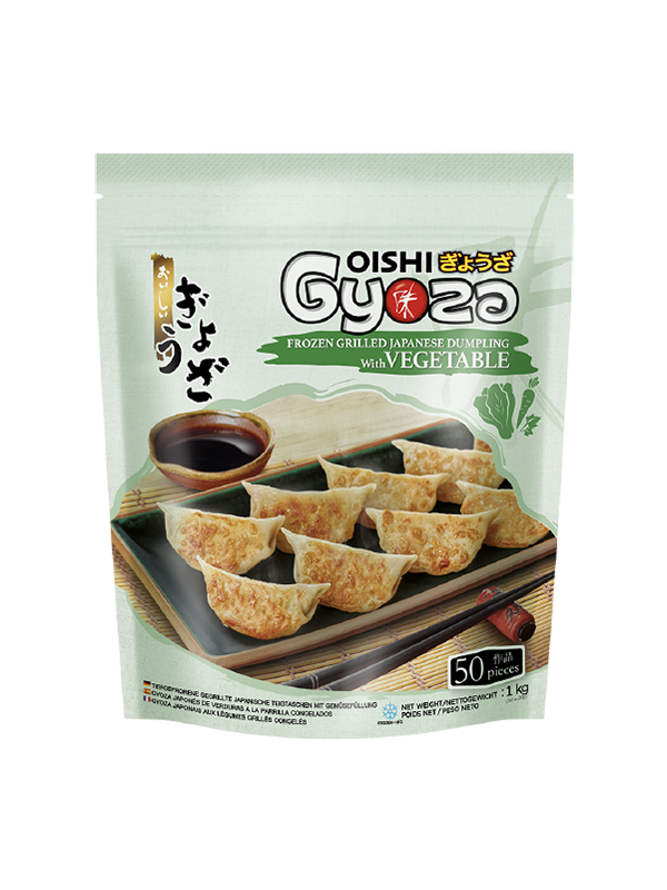 OISHI GYOZA FROZEN STEAMED VEGETABLE GYOZA (EU)