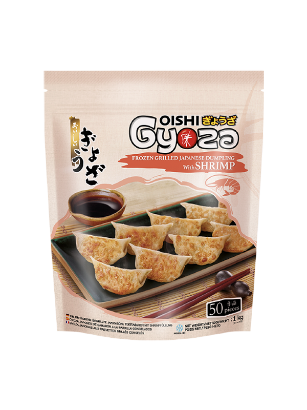 OISHI GYOZA FROZEN STEAMED SHRIMP GYOZA (EU)